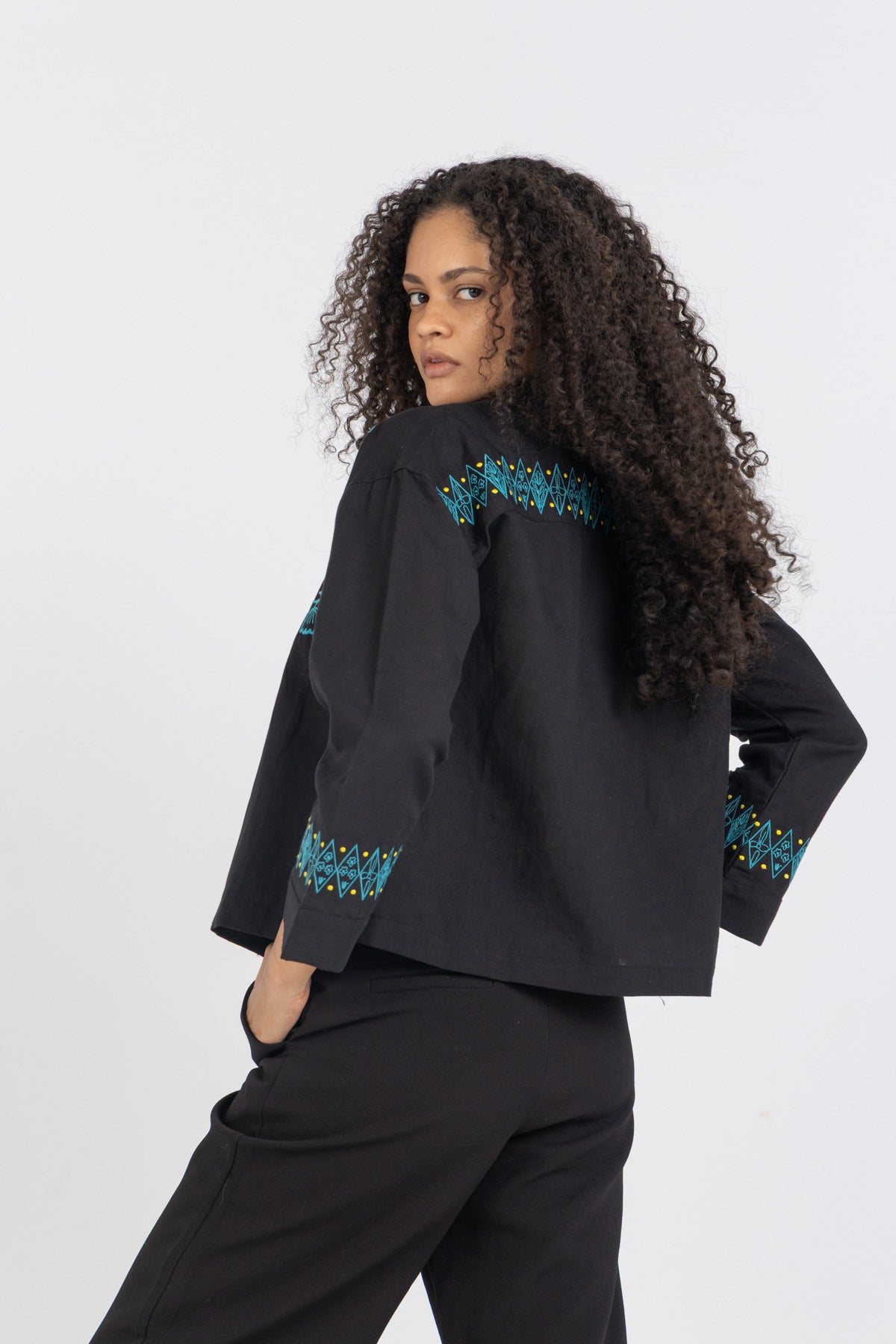 Image of Linen Bloom Short Jacket